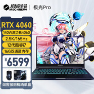 機械革命（MECHREVO）新極光Pro 游戲筆記本電腦 12代酷睿高性能極光Z 骨灰玩家級 i7-12650H 4060 165HZ 16G 2T（升級改配）
