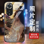 洛曼歐 適用于華為nova9/9pro手機殼DIY個(gè)性照片定制nova8/7/6保護套全包防摔男女潮情侶款 玻璃殼定制-下單圖片型號留言客服