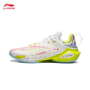 李寧（LI-NING）新品閃擊11叢林之王男子輕量高回彈籃球?qū)I(yè)比賽鞋 U053-4/標準白 42