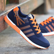 雙星名人雙星2025運動(dòng)鞋男防滑軟底休閑鞋春秋款跑步鞋防臭帆布鞋透氣男鞋 桔色 556布面標準碼 42