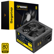 鑫谷（segotep）GP600W黑金版電源（80plus金牌/日系電容/溫控風(fēng)扇/寬幅臺式電腦主機箱電源）
