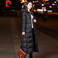 皮爾卡丹高檔品牌女裝高端黑色羽絨服女冬裝2022年新款超長款過膝到腳踝外套輕薄保暖潮顯瘦 圖片色2XL