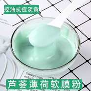 粉嫩公主 蘆薈薄荷面膜粉軟膜粉美容院補水保濕抗痘 蘆薈薄荷面膜粉500g