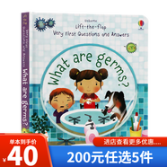 200元5件 幼兒?jiǎn)柵c答翻翻書系列Usborne Lift The Flap Very First Questions and Answers英文繪本你問我答科普早教啟蒙生活認(rèn)知紙板翻翻書 細(xì)菌是什么