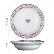 山頭林村酸菜魚(yú)盆水煮魚(yú)碗太二專(zhuān)用款香辣蝦餐廳酒店小龍蝦大碗大號陶瓷盆 百花齊放 酸菜魚(yú)盆3.2L 15寸