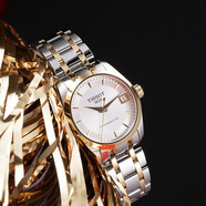 天梭（TISSOT） 瑞士手表 新款庫圖系列自動(dòng)機(jī)械女士手表 休閑簡約防水女表腕表 T035.207.22.031.00