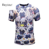 香港潮牌高檔品牌非主流男裝夏季短袖t恤古惑仔黑社會(huì )衣服3D大碼小衫紋身骷髏印花體.桖血 密集狗 S碼