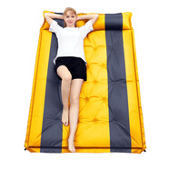 沃森斯雙人自動(dòng)充氣墊露營(yíng)防潮墊加寬加厚野營(yíng)睡墊值班午休墊子氣墊床 舒適款 橙色