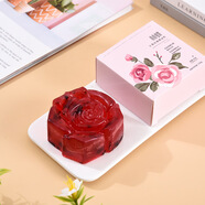 林蝶云南玫瑰鮮花手工皂100g洗臉潔面云南鮮花皂 花型玫瑰100g*3盒
