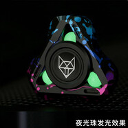 禮加心靈狐三代指尖陀螺edc指間三葉金屬成人減壓玩具泄密者解壓神器 鋁合金-磨砂-炫彩-送配件大禮包