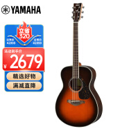 雅马哈（YAMAHA）FS830TBS 原声款 实木单板初学者民谣吉他 圆角吉它 40英寸烟棕色