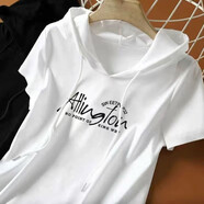 尚濤短袖t恤女夏季新款韓版寬松女裝半袖上衣體恤印花時(shí)尚T恤衫 白色AHI XL 建議110-120斤