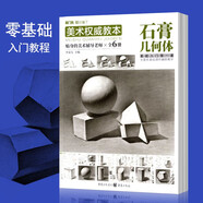 潭園圖書(shū)美術(shù)權威教本繪畫(huà)零基礎初學(xué)入門(mén)教材初中生繪畫(huà)技法書(shū)敲門(mén)磚系列 石膏幾何體