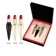 Christian Louboutin克里斯提CL蘿卜丁女王權(quán)杖口紅唇膏情人節(jié)禮盒套裝 限量三支禮盒裝(505M+502M+004M)