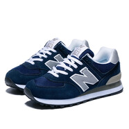 新百倫574男鞋新款休閑運動(dòng)鞋女秋冬款體考跑步鞋國產(chǎn)學(xué)生潮鞋紐百倫 藍銀 40