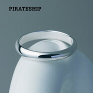 海盜船（pirateship）戒指情侶款素圈銀戒指女時(shí)尚氣質(zhì)個(gè)性簡約情侶戒指情人節(jié)禮物
