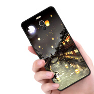 夢逸軒適用魅藍(lán)Note6磨砂M721Q手機(jī)套魅族M6Note軟殼硅膠全包防摔保護(hù)殼男女情侶時(shí)尚ins  月夜河景（簡約單殼款）XW