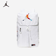 Jordan耐克AJ雙肩包 NIKE大學(xué)生電腦包大容量書包 純白色/多彩色