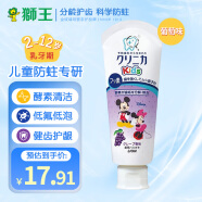 狮王（Lion）儿童牙膏 迪士尼米奇含氟防蛀2-12岁宝宝葡萄味60g 日本原装进口