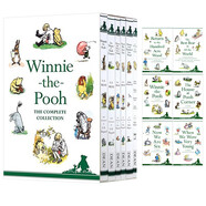 英文原版 小熊維尼6冊盒裝 Winnie the Pooh 青少年經(jīng)典讀物小說 黑白內(nèi)頁盒裝
