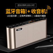 精岸/Q8便攜小音箱迷你外放充電插卡播放器手機藍牙音響無(wú)線(xiàn) 標配黑色力勤Q6帶充電寶 標配