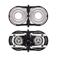 適配飛科剃須刀片FS711 829 812 821 fs871 873 FS875刀頭配件FR6 帶刀架二套（不通用）咨詢(xún)客服