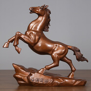 銅欣祥銅馬擺件馬到成功辦公室公司開(kāi)業(yè)喬遷禮品客廳玄關(guān)酒柜家居裝飾品 紫銅馬到成功【配禮盒】