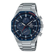 卡西歐（CASIO）男表 EQB-1100系列不銹鋼日歷太陽(yáng)能雙時(shí)區(qū)計(jì)時(shí)男士防水手表 EQB-1100XYDB-2AJF