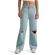 Wrangler 女式高腰寬松牛仔褲 Icy Blue 10