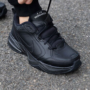 耐克（NIKE）官方艦店運動鞋男鞋AIR MONARCH IV訓(xùn)練鞋老爹鞋緩震休閑鞋跑步鞋 全黑皮面老爹鞋/AIR內(nèi)置氣墊 40.5