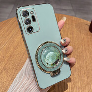 鑫領(lǐng)佳三星note20手機殼noto20ultra保護硅膠套N9860全包防摔9810軟殼20u帶支架流沙uitra女galaxy帶支架 【薄荷綠】流沙支架 送全屏膜+掛繩 三星GalaxyNote2