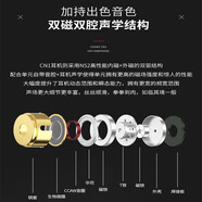 JCALLY樹脂耳機有線入耳式可換線高音質(zhì)HiFi發(fā)燒級typec高解析監(jiān)聽游戲運動動感耳機耳放一體 聽音樂耳機 湖水藍-CN1樹脂耳機+LTX耳機線