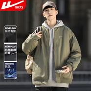 回力外套男立領(lǐng)寬松休閑夾克男秋季簡(jiǎn)約舒適百搭上衣茄克