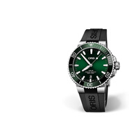 豪利時(shí)（ORIS）【官方旗艦】AQUIS潛水系列綠水鬼瑞表自動(dòng)機械男手表日歷腕表 43.5mm綠盤(pán)膠帶73377304157RS
