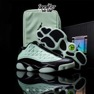 耐克（Nike）Air Jordan 13 Low光棍節(jié)黑綠夜光低幫籃球鞋 DM0803-300 41