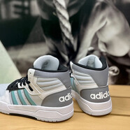 阿迪達(dá)斯 （adidas）運(yùn)動(dòng)鞋男鞋2025秋冬季新款高幫經(jīng)典三條紋休閑鞋板鞋 GX3794白藍(lán)灰 39