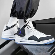 耐克（NIKE）籃球鞋男鞋夏季新款A(yù)ir Flight 89休閑鞋aj4簡(jiǎn)版兄弟款氣墊運(yùn)動(dòng)鞋 AR1000-104小藤原浩黑白 42