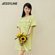 Jessy line杰茜萊粉色小個子襯衫連衣裙女夏季新款顯瘦裙子 商場同款 綠色 XS/155