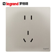 羅格朗（LEGRAND） 開(kāi)關(guān)插座面板 五孔插座暗裝電源套裝 未萊粉鉑金五孔10只 插座