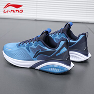 李寧（LI-NING）云五代丨運動鞋男鞋2024新款透氣休閑運動科技跑步鞋子男士 瀑布藍(lán)/夜藍(lán)色 41