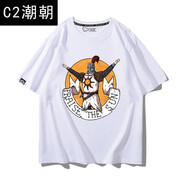 C2潮朝黑暗之魂太陽騎士游戲周邊短袖t恤索拉爾贊美太陽純棉圓領(lǐng)衣服男 白色10 120 兒童碼40-45斤