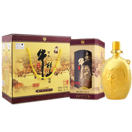 牛欄山北京二鍋頭 濃香型白酒 北京味兒 52度 1.5L 2瓶 金罐三牛 禮盒裝