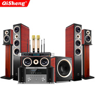 奇聲（QISHENG） 家庭影院套裝大功率5.1功放機雙解碼DTS發(fā)燒級HIFI整套功率放大器 F950雙解碼+5.1音響+聲卡話(huà)筒