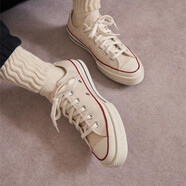 匡威（Converse）1970s帆布鞋經(jīng)典三星標男鞋女鞋休閑時尚百搭運動鞋板鞋162050C 162062C 米白色【低幫1970s】 41