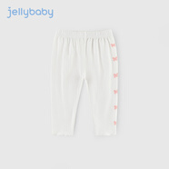 JELLYBABY打底褲女童夏寶寶夏裝長褲兒童防蚊褲夏季褲子薄款 米白 120 cm