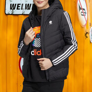 阿迪達(dá)斯 （adidas）棉服羽絨服男2025秋冬款休閑防風(fēng)保暖連帽棉襖加厚夾克風(fēng)衣外套 HN4793/羽絨服/含絨量70% XS
