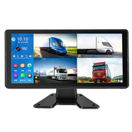 貨車(chē)行車(chē)記錄儀大小貨車(chē)半掛前后雙錄倒車(chē)影像一體機高清夜視四路監控360度全景顯示器收割機防盜攝像頭 10英寸四錄+4個(gè)攝像頭+多媒體藍牙+聲控 15米延長(cháng)視頻線(xiàn)