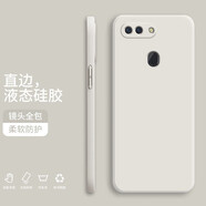 紀(jì)普 oppor11s手機殼 oppor11/plus液態(tài)硅膠保護套純色液態(tài)全包直邊防摔女男軟殼套 R11S【象牙白】