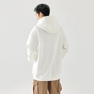 GOLFCROSS簡(jiǎn)約字母春秋刺繡連帽上衣百搭套頭男女同款衛(wèi)衣 白色 XXXL 
