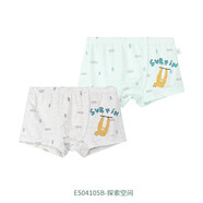 衣拉拉（elala）男童平角內(nèi)褲天絲莫代爾寶寶四角內(nèi)褲學(xué)生內(nèi)褲小孩短褲寶寶內(nèi)褲 探索空間 2條 160 (建議體重80-100斤)
